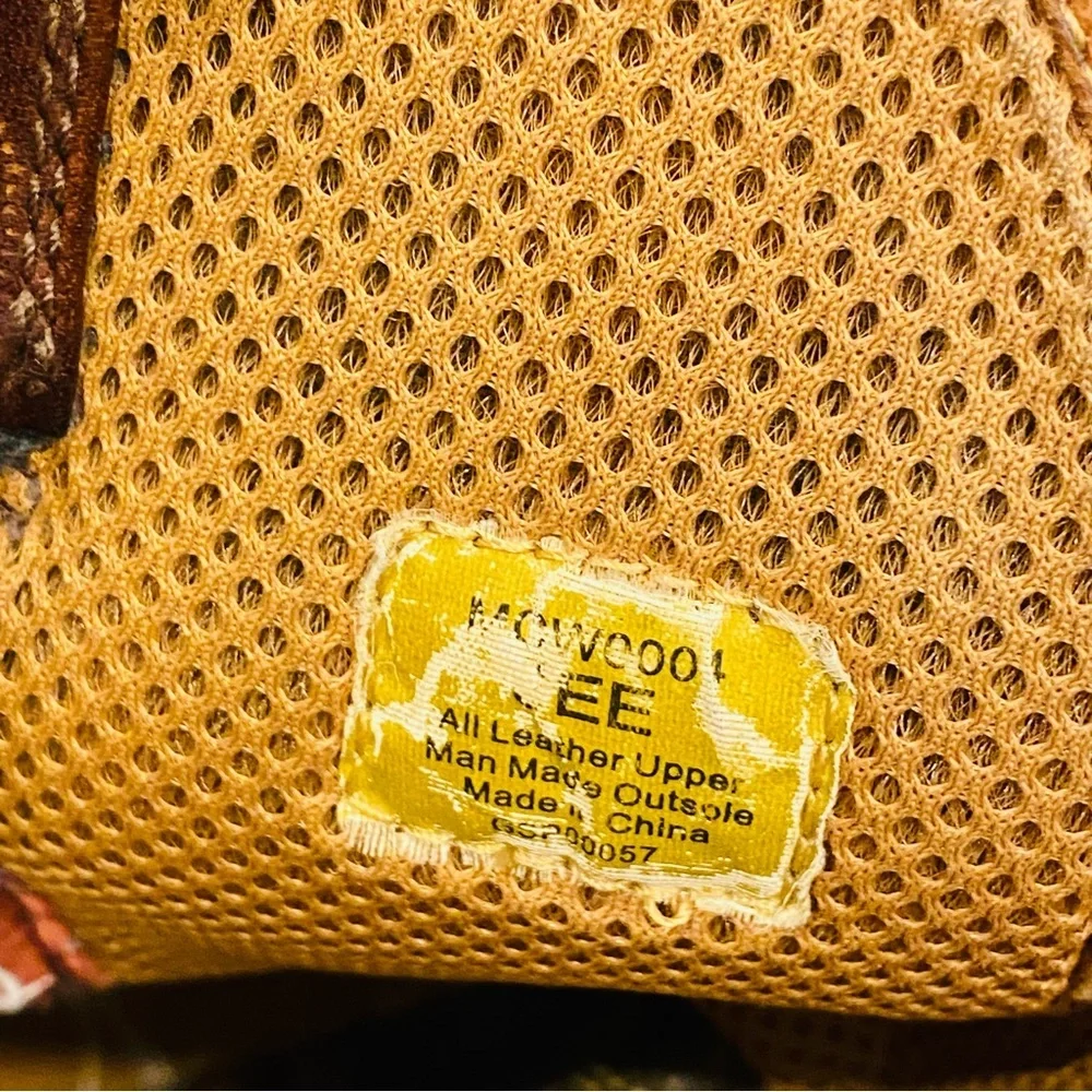 Barbed Wire Western Work Boots Slip Oil Resistant Square toe Men’s 10         WG - Picture 3 of 9